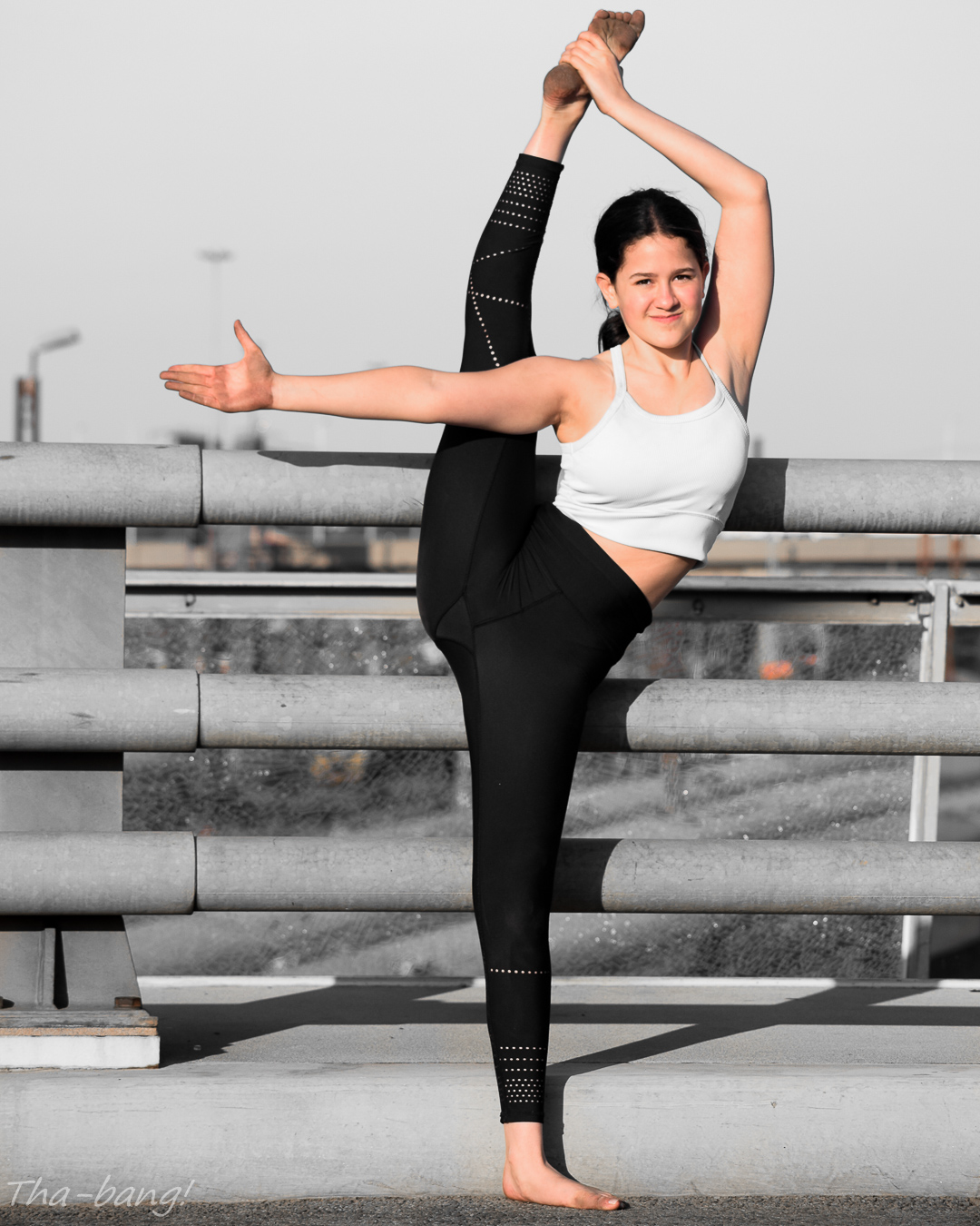 girl stretching